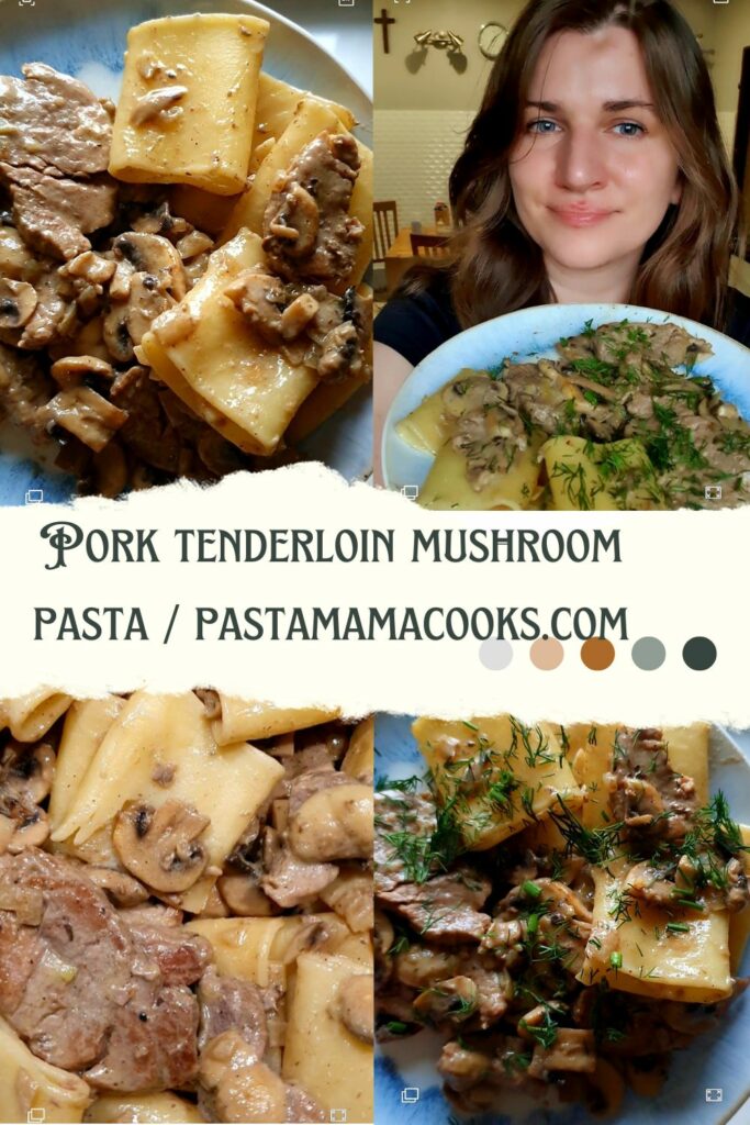 pork tenderloin mushroom pasta