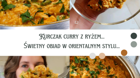 kurczak curry z ryżem