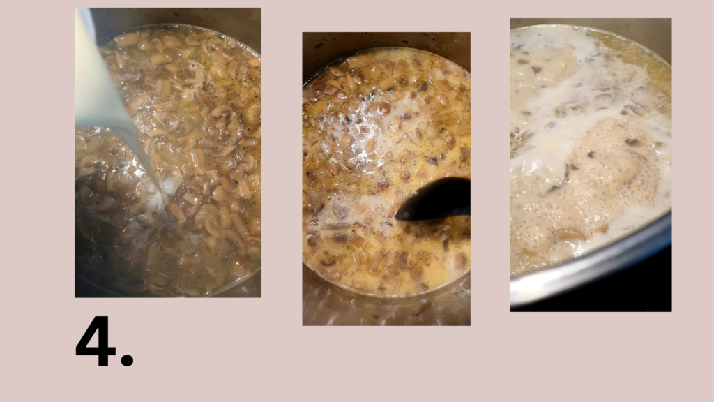 zupa krem z pieczarek krok 4