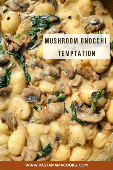 Creamy Spinach Mushroom Gnocchi