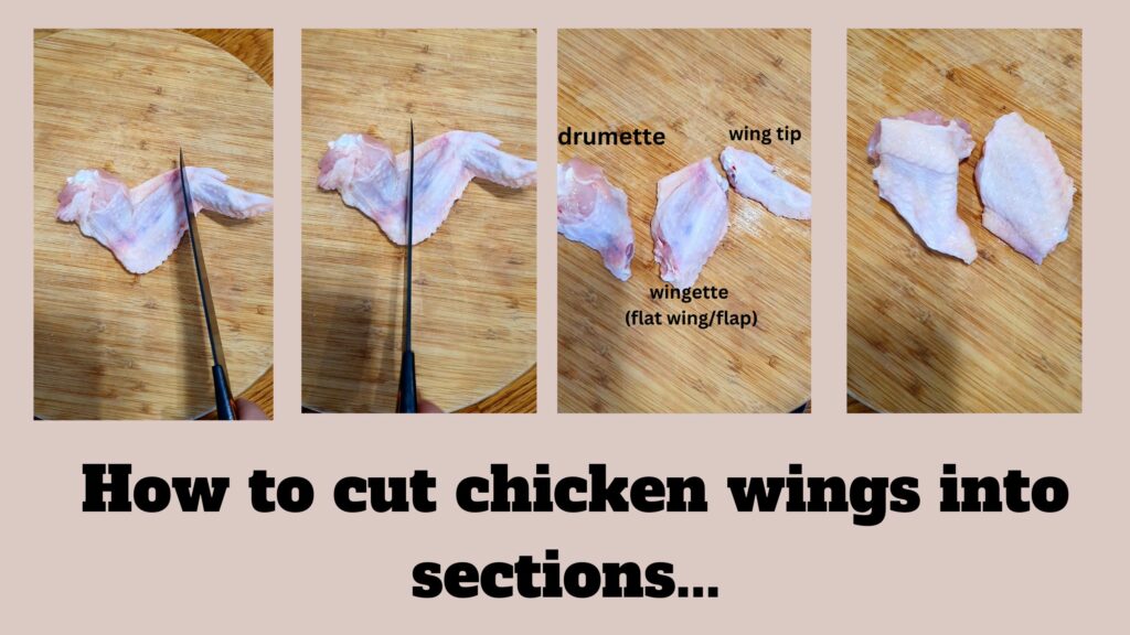 how to cut chicken wings into sections