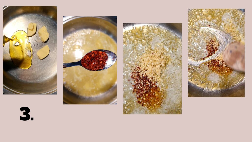 makaron z sosem cytrynowo - czosnkowym, przepis, krok 3