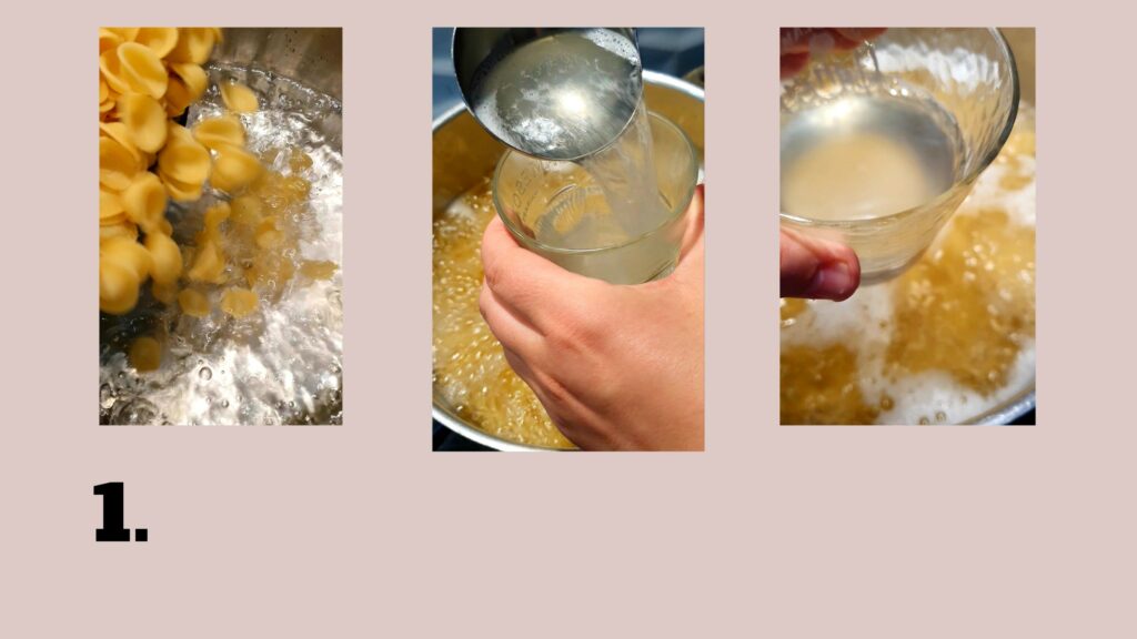 lemon pasta garlic, recipe, step 1