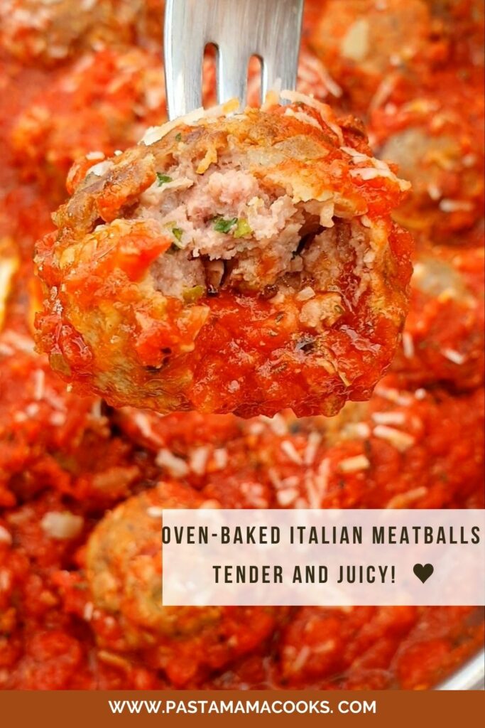 oven-baked italian meatballs