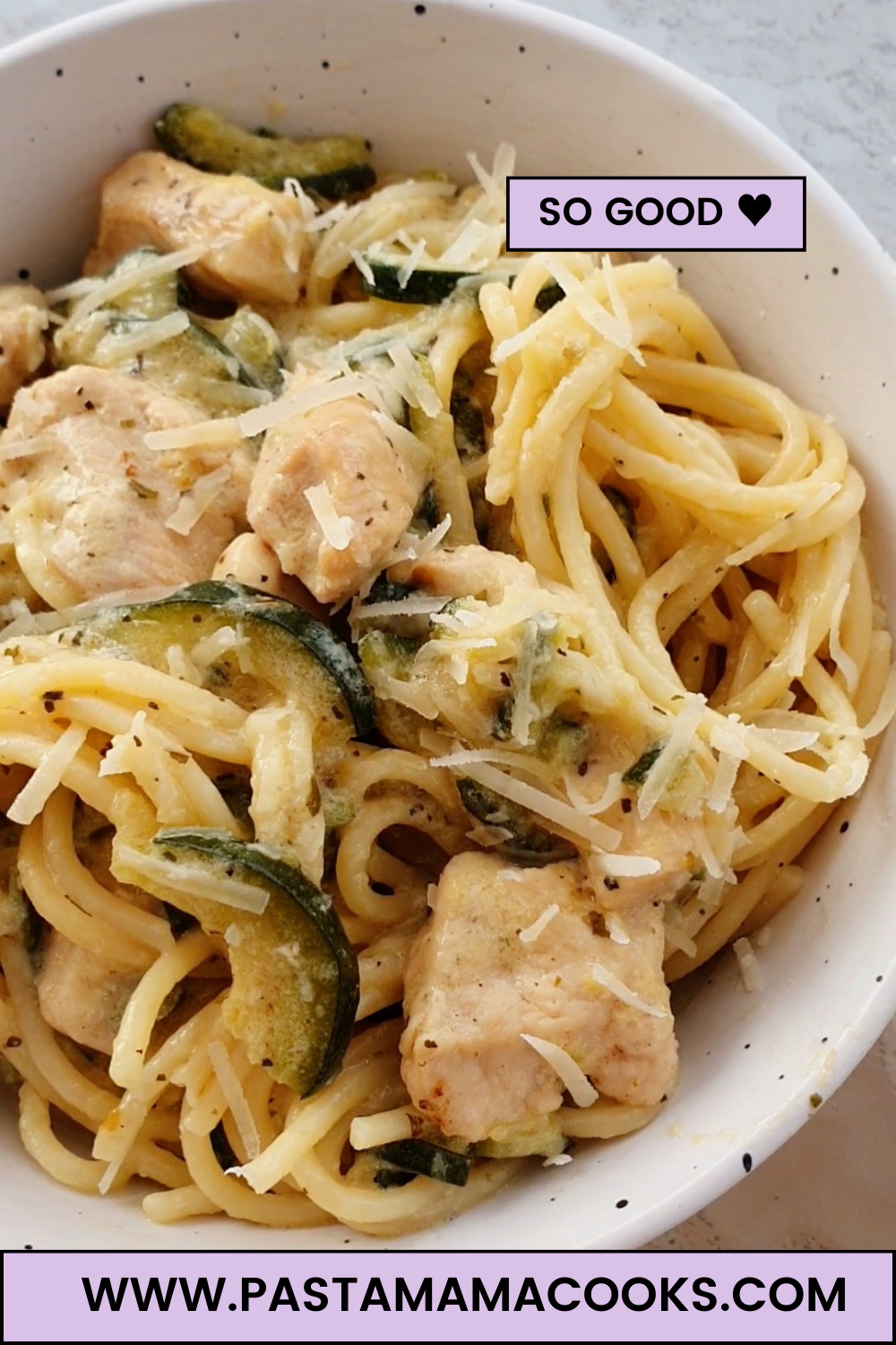 Creamy Chicken Zucchini Pasta Pasta Mama Cooks